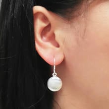 Korea Hot sale Fashion 100% 925 Sterling Silver Earrings Woman Round  Earrings Elegant High Quality Fine Jewelery Gift 2024 - buy cheap