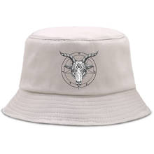 Cool Sheep Head Round Personality Women Fisherman Caps Foldable Casual Men'S Panama Hat Harajuku Outdoor Bucket Hats For Man 2024 - buy cheap