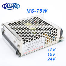 DIANQI MS-75-5 MS-75-12 MS-75-24 switching power supply unit dc voltage regulator MS-75w 5v 12v 15v 24v mini size din led ac dc 2024 - buy cheap