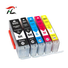 YLC-cartucho de tinta compatible con Canon IP7250, MG5450, MX925, MG5550, MG6450, MG5650, MG6650, MX725, PGI-550, 5 colores, 1 Juego 2024 - compra barato