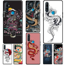 Funda de teléfono estilo dragón japonés para OPPO Realme 6 7 8 Q3 Pro GT C3 C11 7i, OnePlus 8T Nord 7 8 9 Pro 2024 - compra barato