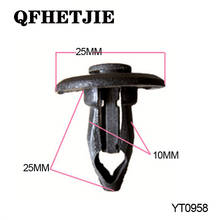 Automotive Fastener Clips for Buick Car Front and Rear Bumper Rivets Clamp Pushing Nail Pins 100 pcsYT-0958 Bumper Repair Parts