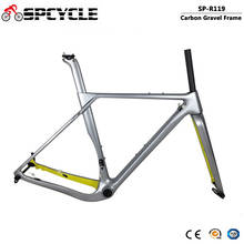 Spcycle Carbon Gravel Frame Aero Carbon Cyclocross Frameset T1000 Carbon MTB Road Bike Frame Compatible Disc Brake And V Brake 2024 - buy cheap