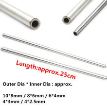 Tubo capilar de aço inoxidável sem costura, 250mm 304mm 10mm 8mm / 8mm 6mm / 4mm 3mm / 6mm 4mm / 4mm 2.5mm, venda imperdível 2024 - compre barato