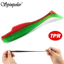 Spinpoler【Christmas Gift】 8cm 5g TPR Fishing Soft Lures, Anti-Corrosion Artificial TPR Bait T-tail Shad Soft Swimbait 2024 - buy cheap