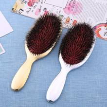 Boar Bristle Massage Air Cushion Comb Anti-Static Hair Brush Hairdress Tool Barber Accessories Comb for Hair Gold Silver T148 2024 - buy cheap