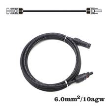 1pc x PV Connector Extension Cable 10/5/3/2/1m 6mm2 10AWG Connect branch black parallel Series extend cable 2024 - buy cheap