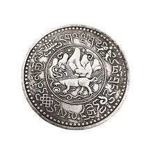 Monedas conmemorativas de montaña y León, colección de monedas chapadas en plata de latón, decoración del hogar, artesanías, recuerdos, regalo 2024 - compra barato