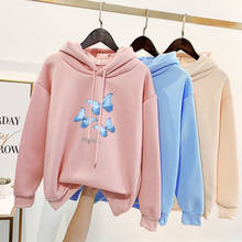 BiggOrange plus vevlet sweatshirt kawaii clothes Winter tops women oversize harajuku hoodies korean style long sleeve Pullovers 2024 - buy cheap