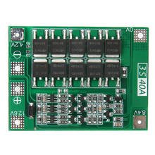 Nueva llegada 1 Pza 3S 11,1 V 12,6 V 40A 18650 Li-ion batería de litio Placa de protección BMS versión mejorada Mayitr 2024 - compra barato