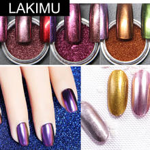 LAKIMU Nail Mirror Glitter Powder Metallic Color Nail Art UV Gel Polishing Chrome Flakes Pigment Dust Decorations Manicure TRC 2024 - buy cheap