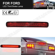 Farol de carro ford mustang 2005-2009, terceiro, luz de freio, 16-led, super brilhante, vermelho, lente, 12v, 1 peça 2024 - compre barato