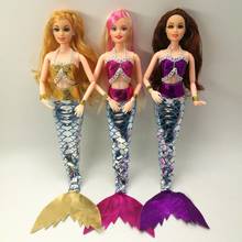 New Mermaid Dolls with Accessories Standing bracket Fashion Toys Doll Princess Dolls Joint Body Christmas Gift for Girl diy doll 2024 - buy cheap