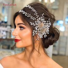 TOPQUEEN HP284 Rhinestone Bridal Hair Piece Wedding Headpiece Bride Hair Jewelry Headbands Hair Accessories for Women Headpiece 2024 - buy cheap