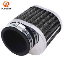 Possbay 50mm motocicleta filtro de ar moto pod mais limpo para honda yamaha kawasaki suzuki dirt cafe racer scooter filtro de ar 2024 - compre barato