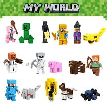 16 Figures Compatible MinecraftINGLys My World Dolls Building Blocks Toys for Boys Gift Kids Child Christmas Model Kit 2024 - buy cheap