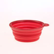 2018 New Collapsible Dog Bowl Food Grade Silicone  Feeding Portable Travel Bowl Free Expandable Cup Dish for Pet Cat Food Water 2024 - buy cheap