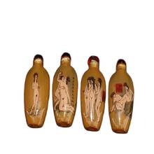 Chinese Unique Painting Snuff Bottle Inside Painted Four Combinations Human Body Guangxu 2024 - buy cheap