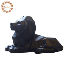 Geometric Lion Models Animal Ornaments Resin Ornaments Home /Office Desktop Decoration Animal Lucky Best Gift 2024 - buy cheap