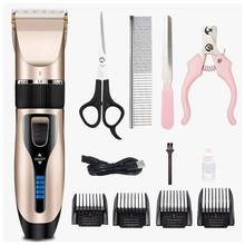 Electrical Pet Clipper Professional Grooming Kit Rechargeable Pet Cat Dog Hair Trimmer Shaver Set Animals Hair Cutting Machine 2024 - buy cheap