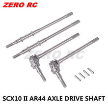 Stainless Steel Universal Front Rear AR44 Joint Axle CVD Drive Shaft Dogbone For AXIAL SCX10 ii 90046 90047 90075 90104 2024 - compra barato