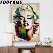 Marilyn Monroe Sexy Star Nordic Canvas Print Abstract Art Creative Retro Poster Painting Wall Living Room Home Decor Pictures 2024 - buy cheap