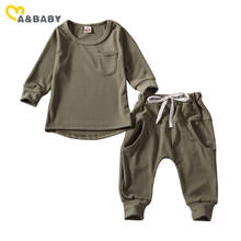 Ma & Baby-Conjunto de ropa para bebé recién nacido de 3 meses a 3 años, Tops de manga larga, pantalones, trajes informales, primavera y otoño 2024 - compra barato