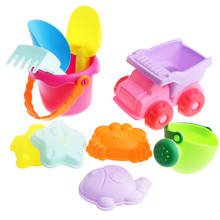 10pcs Sand Beach Toy Kids Garden Sandpit Toy with Bucket, Truck, Rake & More 2024 - buy cheap