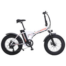 Bicicleta elétrica de alta qualidade, 20 polegadas, 48v, 15ah, bateria de grande capacidade, bicicleta de neve com 7 velocidades, bicicleta de neve, 5 níveis de assistente de energia 2024 - compre barato