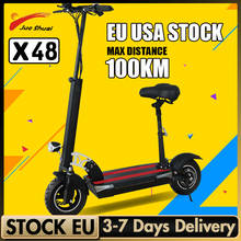 Jueshuai 48V1000W Electric Scooter 45KM/H Max Speed Electric Kick Scooter with Seat 100KM Distance 10inch Tire Folding E Scooter 2024 - buy cheap