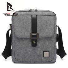 REJS LANGT Men's Messenger Bag Casual Shoulder Bags Usb External Charge Anti-Theft Crossbody Bag Business Bagpack for Travel 2024 - buy cheap