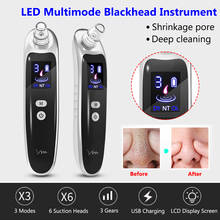 Face Nose Acne Black Dot Pimple Blackhead Remover Electric Blackhead Vacuum Cleaner Pore Skin Care Tools Machine with 6 Head 2024 - buy cheap