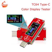 Tc64 qc2.0 qc3.0 tipo-c multifunction tester voltímetro amperímetro tensão medidor de corrente lcd display digital usb tester multímetro 2024 - compre barato