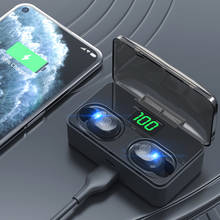 TWS Bluetooth 5,1 наушники 4200 ма ч с зарядным устройством, беспроводные наушники 9D, спортивные водонепроницаемые наушники, гарнитуры с микрофоном 2024 - купить недорого