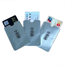 Funda protectora de papel de aluminio para tarjetas de identificación, bolsa de blindaje RFID, NFC, cepillo antirrobo, 100 piezas 2024 - compra barato