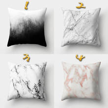 Brief Marble Geometric Sofa Decorative Cushion Cover Pillow Pillowcase Polyester 45*45 Throw Pillow Home Decor Pillowcover 2024 - buy cheap