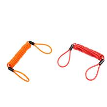 MagiDeal 2pcs 1.5m Spring Coil Rope, Brake Lock Reminder Cable Red+Orange 2024 - buy cheap