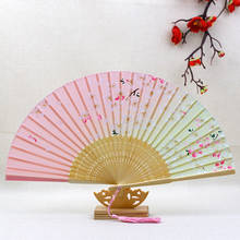 Folding Fans Handheld Fan Bamboo Folding Fans Women's Hollowed Bamboo Hand Holding Fan Wedding Dancing Decor Wachlarz Reczny 2024 - buy cheap