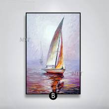 Pinturas de paisajismo con cuchillos, arte de pared abstracto pintado a mano, pintura al óleo sobre lienzo, imágenes de pared, decoración del hogar sin marco, gran oferta 2024 - compra barato