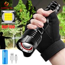 Zoom Powerful LED Flashlight Torch XHP100 XHP70 USB Rechargeable Hunting Lamp Waterproof 26650 18650 Battery Cycling Light 2024 - buy cheap