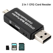 OTG Устройство для чтения карт Micro SD 2,0, устройство для чтения карт Micro SD USB, адаптер для флэш-накопителя, устройство для чтения смарт-карт памяти типа C, кардридер 2024 - купить недорого