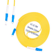 Cable de conexión de fibra óptica, Cable de puente de 2,0mm o 3,0mm FTTH, modo simple LC/ UPC-LC/ UPC, buena durabilidad, 5 unids/bolsa 2024 - compra barato