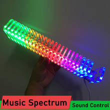 Sound Control Music Spectrum Level Indicator VU Meter LED rhythm Analyzer Display Fantasy Crystal for mp3 Amplifier Home Theater 2024 - buy cheap