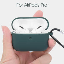 Чехол для AirPods Pro, мягкий силиконовый чехол для airpods pro 3, защитный чехол для Airpods pro, чехол для беспроводной гарнитуры 2024 - купить недорого