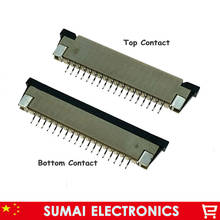 Amostra, tomada conectora fpc ffc de 18 pinos, soquete de cabo flexível de 1.0mm para interface de tela lcd. rohs, 18 p 2024 - compre barato