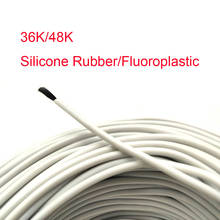 Cable de calefacción de goma de silicona de 36K/48K, alambre de aislamiento de calefacción fluoroplástica, anticongelante, temperatura constante, fibra de carbono 2024 - compra barato