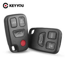 Keyyou capa de substituição para chave de carro, para volvo s40, s60, s70, s80, s90, v40, v70, 98-05, 3/4 botões, invólucro em branco 2024 - compre barato