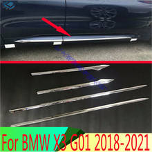 For BMW X3 G01 2018 2019 2020 2021 2022 ABS Chrome Side Door Line Garnish Body Trim Accent Molding Cover Bezel Styling Protector 2024 - buy cheap