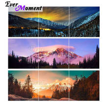 Ever moment pintura de diamante mountain bike completo quadrado resina broca de diamante exibição de parede arte multi-imagem bordado para dar 1m009 2024 - compre barato