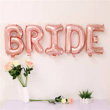 Rose Gold Bride to be Letter Foil Balloon Wedding Decoration Baby Shower Valentine's Party Bride alphabet Balaos Decor Supplies 2024 - buy cheap